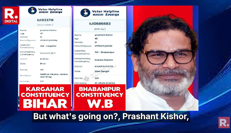Expert Prashant Kishor Duplicate Voter