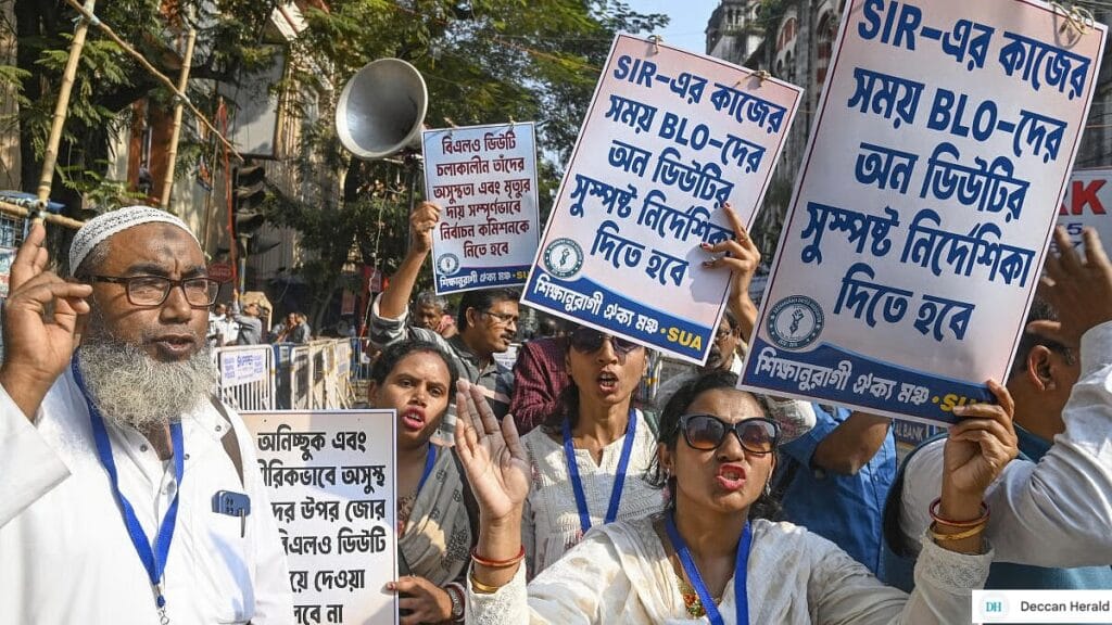 BLO Adhikar Mancha in West Bengal for SIR