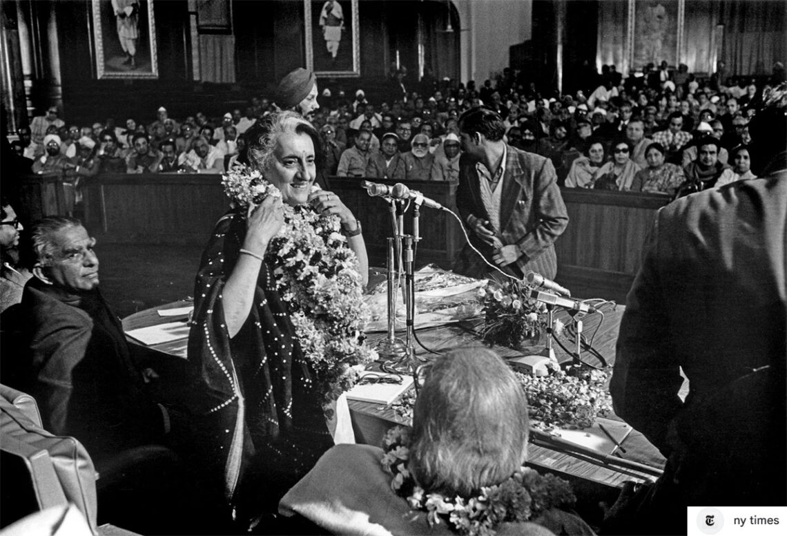 Indira Gandhi the grand mother of Rahul Gandhi