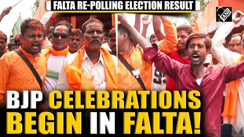 Debansghu Panda, the BJP candidate, won in Falta by more than one lakh