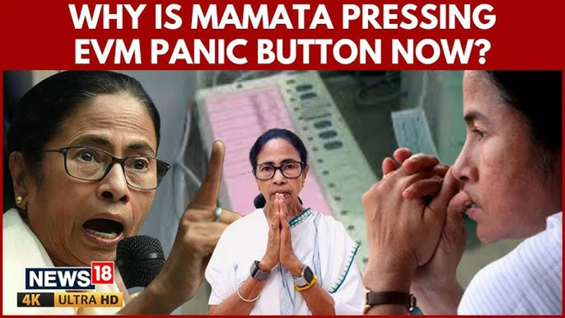 Mamata Banerjee in facebook live during the post-election TMC crisis