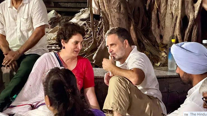 FIR against Rahul Gandhi and Priyanka Gandhi for staying inside Akashvani Bhavan for Protest against Gyanesh Kumar